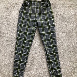 Forever 21 plaid grunge stretch leggings
